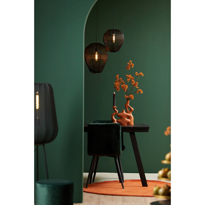 Light & Living - Plumeria - Vloerlamp Zwart