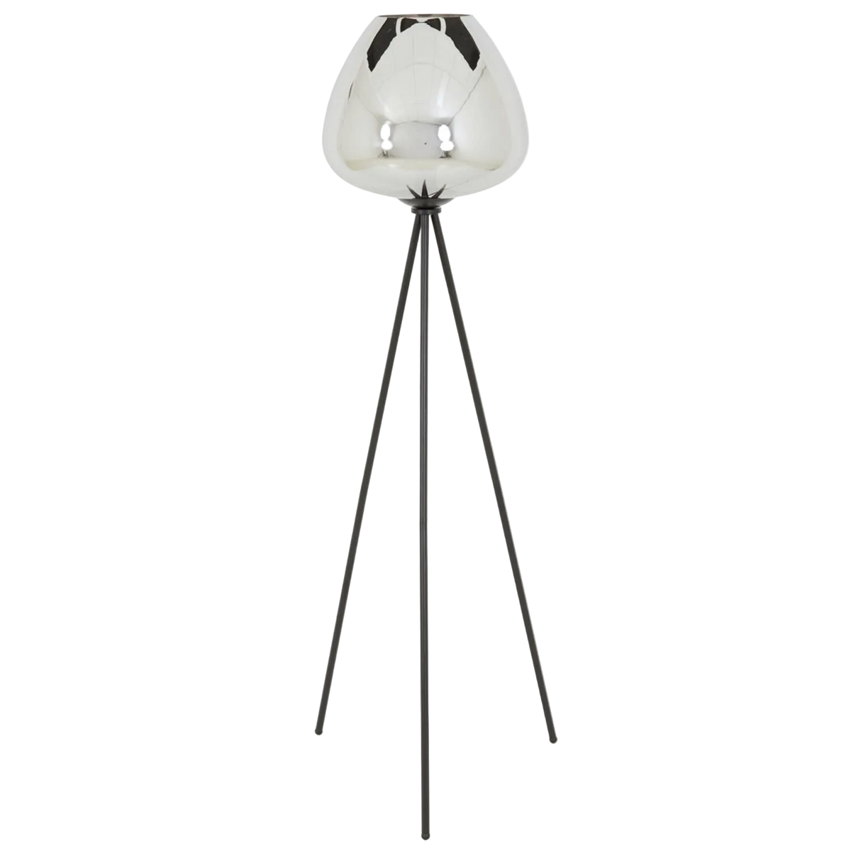 Light & Living - Mayson - Smoke zwart vloerlamp