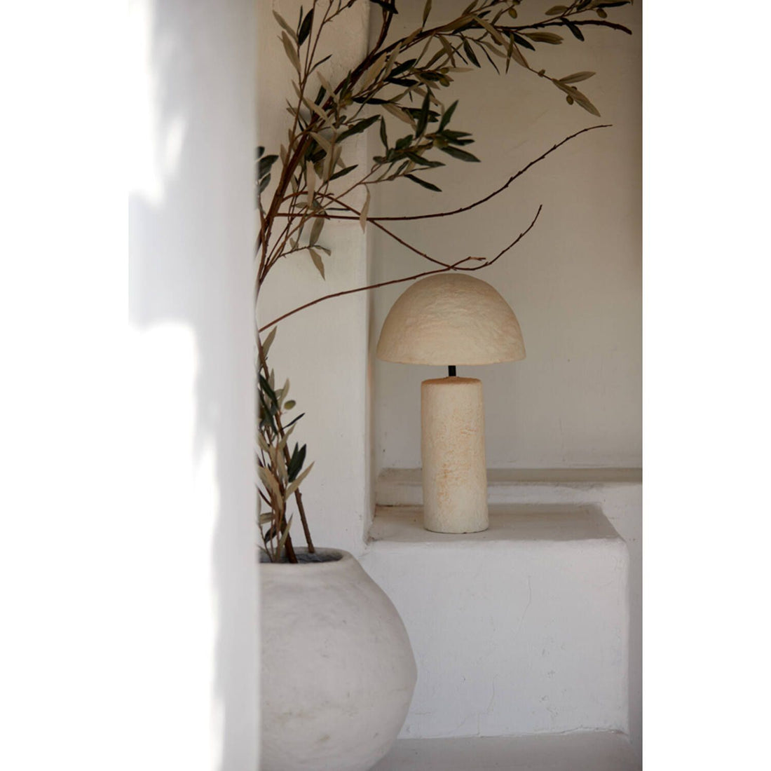 Tafellamp Light & Living - Qazu - Creme