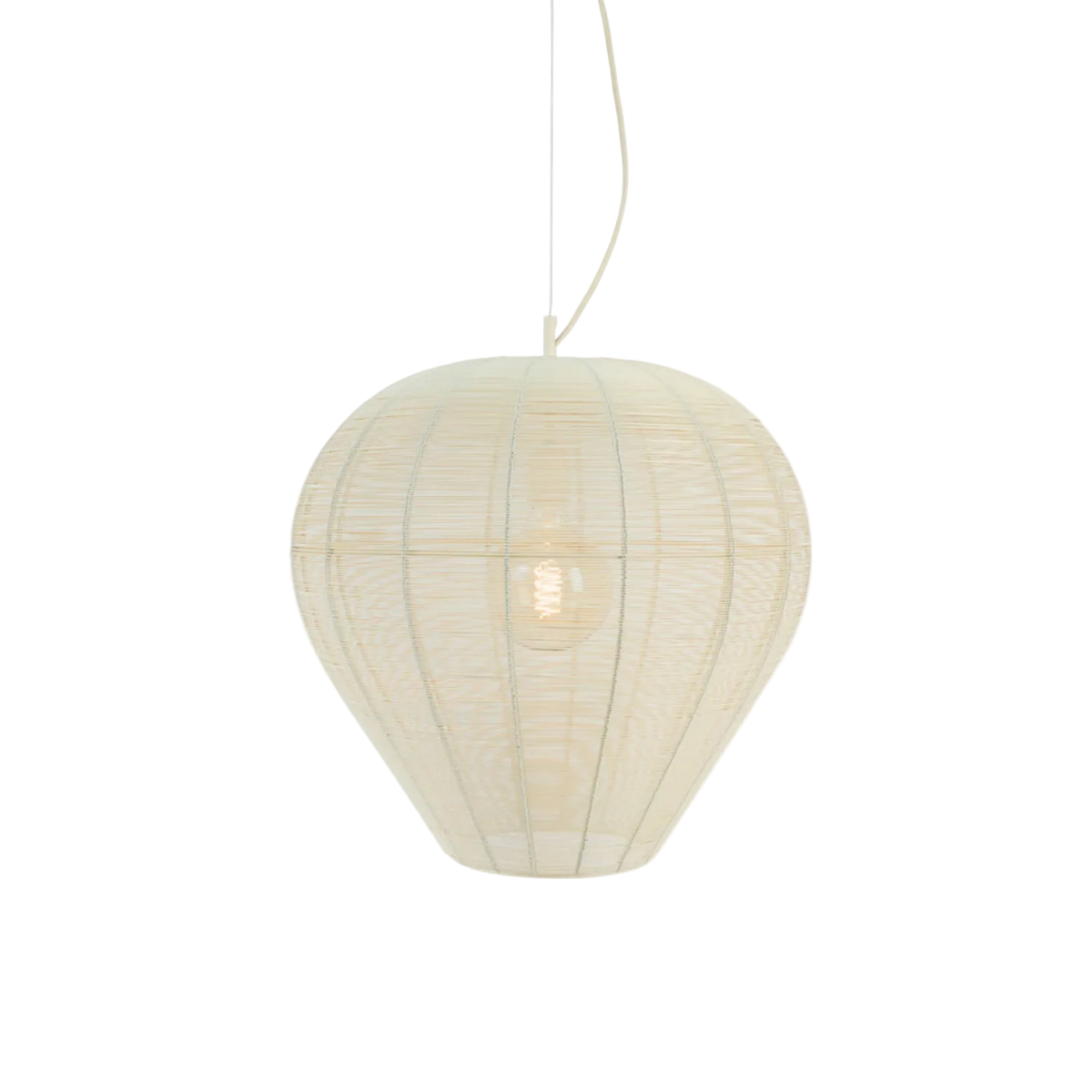 Hanglamp Horan mat creme - Light & Living