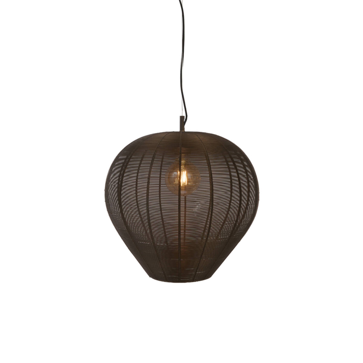 Hanglamp Horan mat bruin-brons - Light & Living