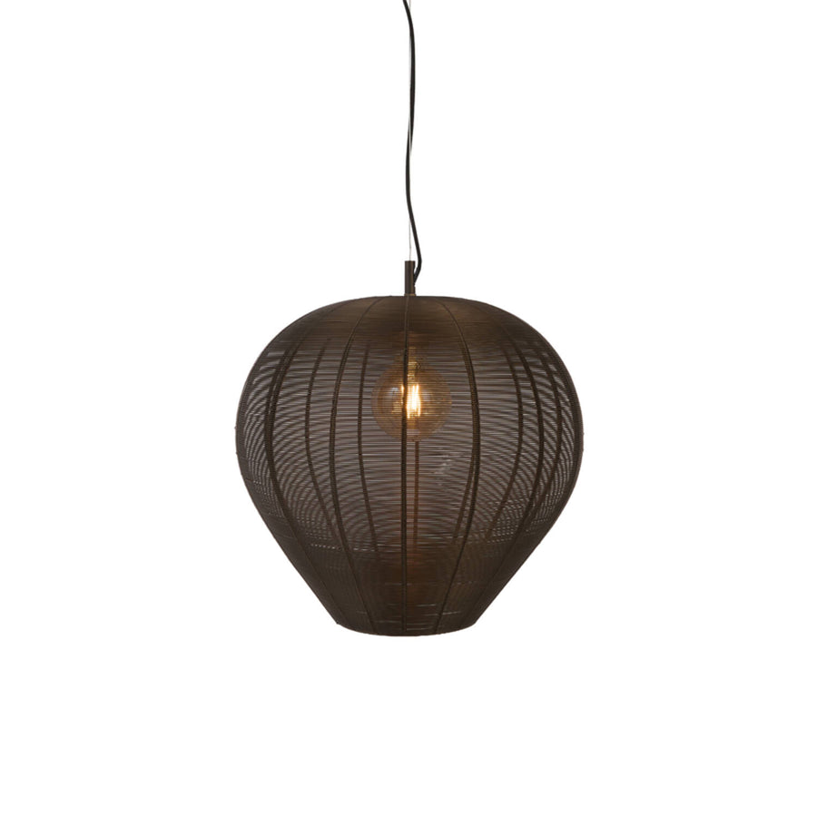 Hanglamp Horan mat bruin-brons - Light & Living