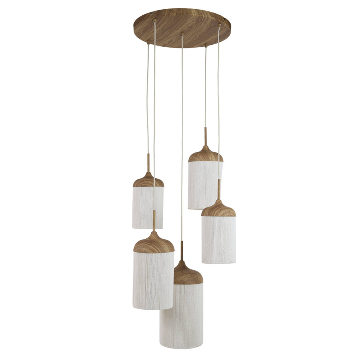 Hanglamp Dania 5L Naturel - Light & Living