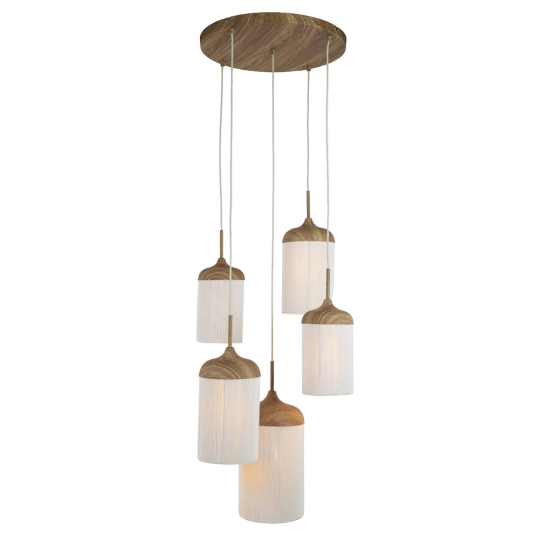 Hanglamp Dania 5L Naturel - Light & Living