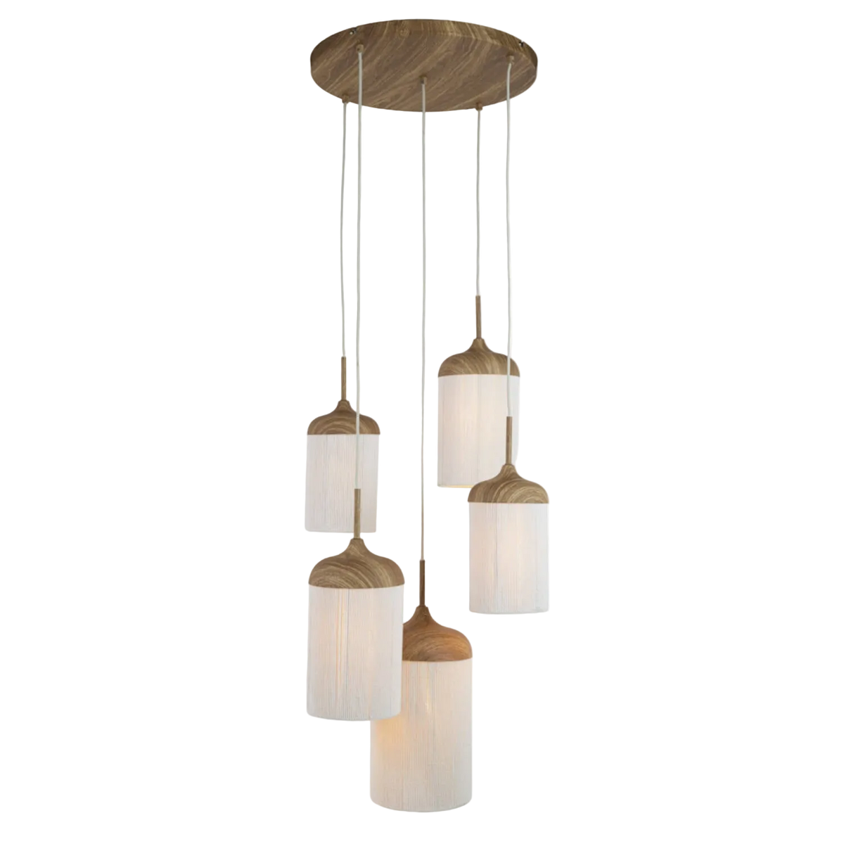 Hanglamp Dania 5L Naturel - Light & Living