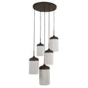 Hanglamp Dania 5L Bruin - Light & Living
