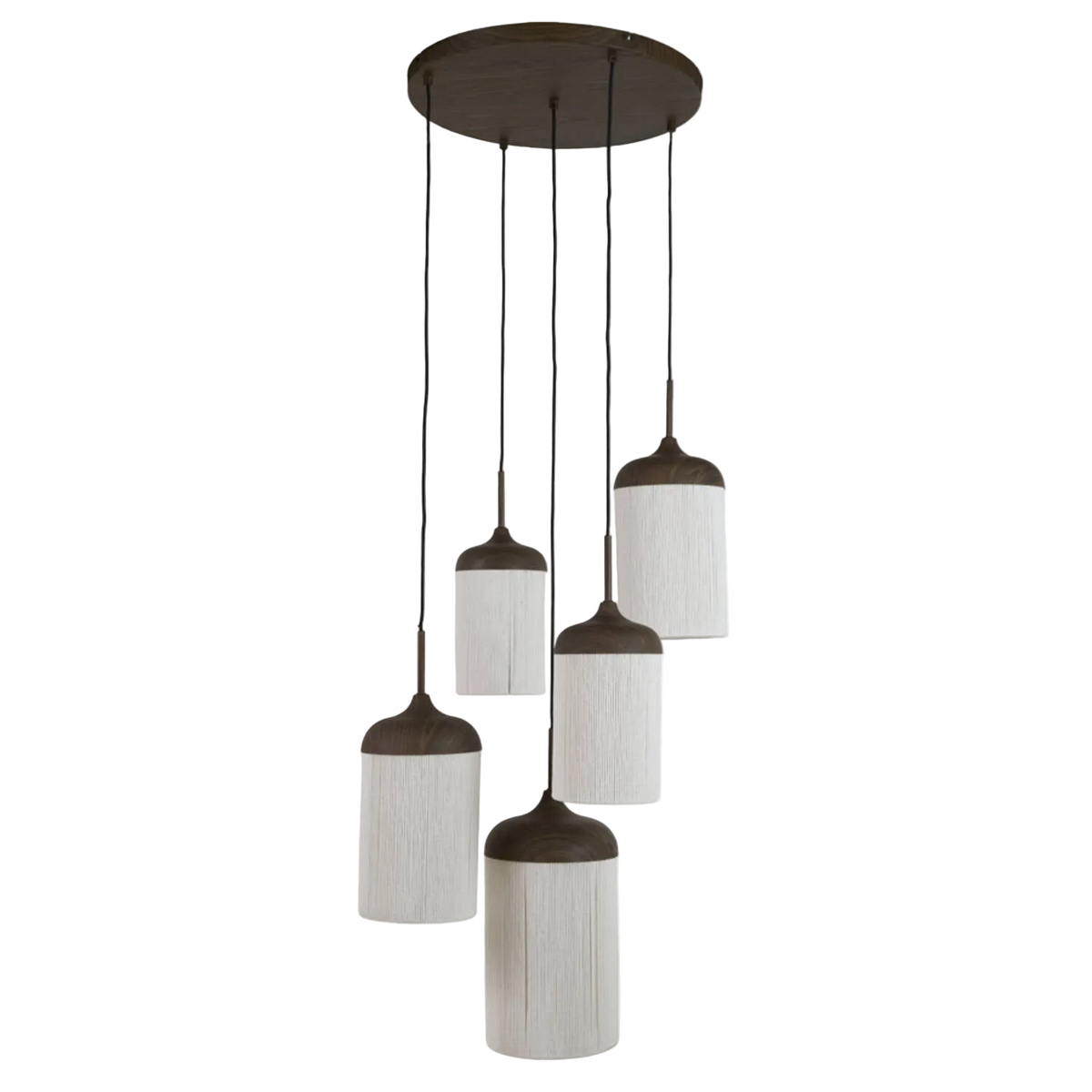 Hanglamp Dania 5L Bruin - Light & Living