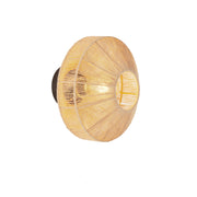 Wandlamp LYRA naturel+mat zwart van Light & living