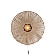 Wandlamp LYRA naturel+mat zwart van Light & living