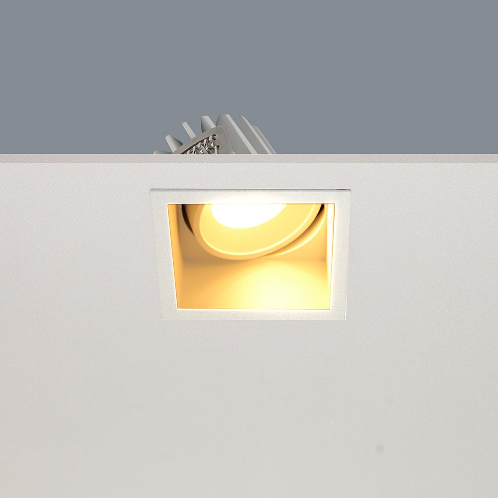 Artdelight Vibs - Inbouwspot - LED Dimbaar - IP44 Binnen/Badkamer - 10W 2700K - Vierkant - Design – Kies kleur