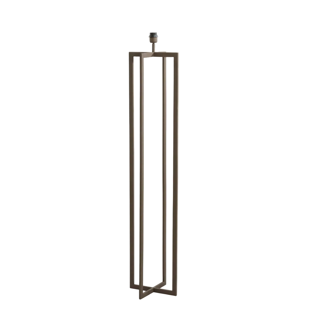 Light & Living - Mace - Vloerlamp Bruin ( Excl Kap)