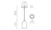 Babades hanglamp – elegante design hanglamp met moderne glans