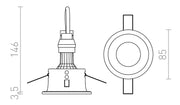Bermuda Inbouwspot IP65 – Waterdichte LED Spot voor Badkamer & Buiten