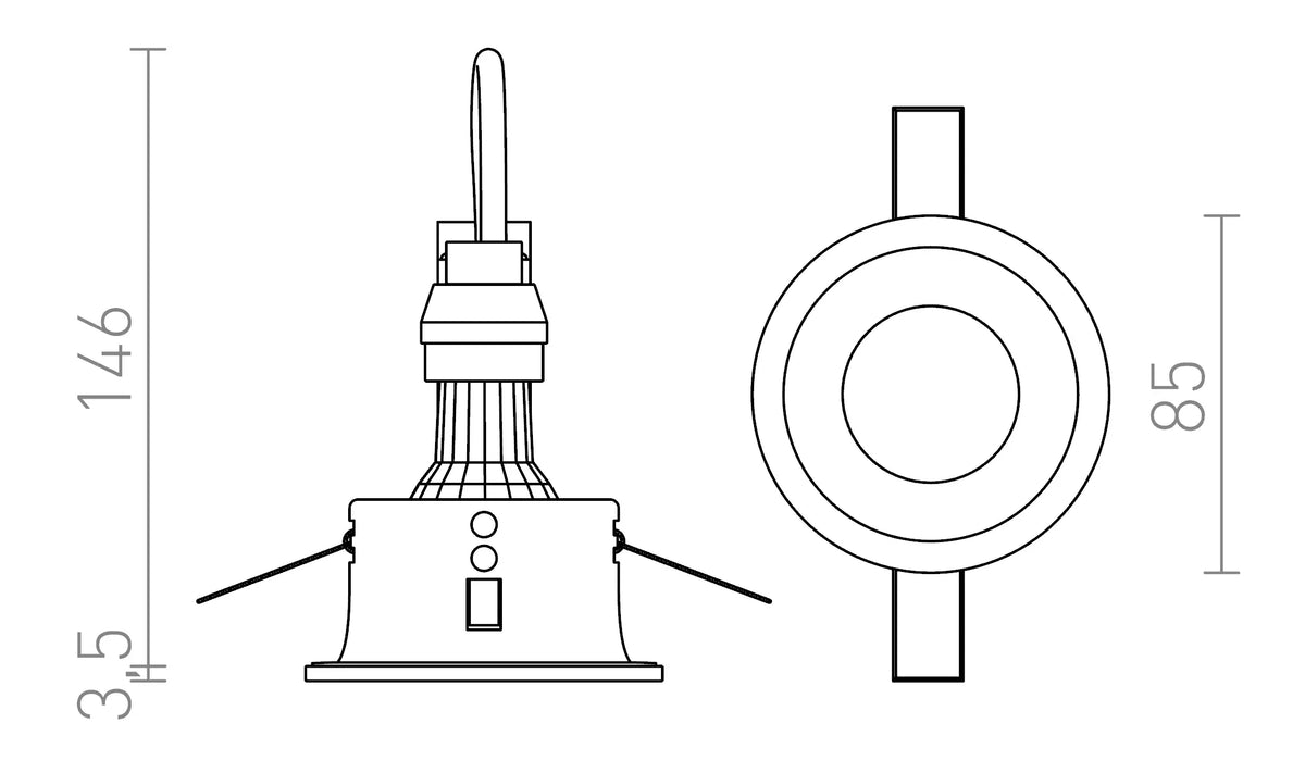 Bermuda Inbouwspot IP65 – Waterdichte LED Spot voor Badkamer & Buiten