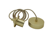 ArtDelight Pendant Cord Uni Mat goud