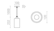 Hanglamp Camino – moderne terrazzo design lamp met unieke uitstraling