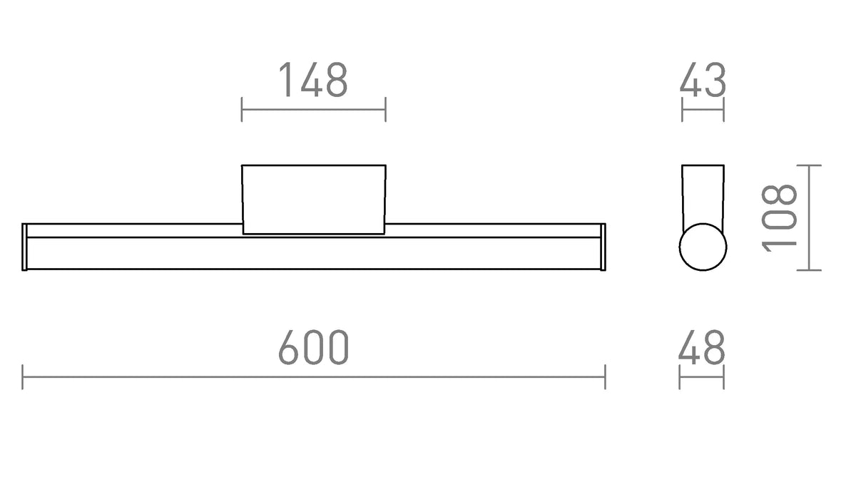 Wandlamp Cassamba zwart – moderne LED wandlamp