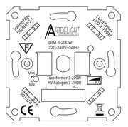 Artdelight Dim - Dimmer - Dimbaar - LED - 3-200W - Universeel - Modern