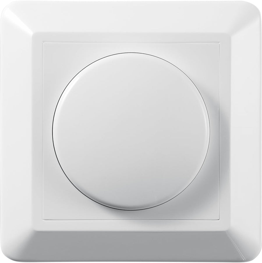 Artdelight dimmercover met knop voor LED-dimmer 3-200W - Wit