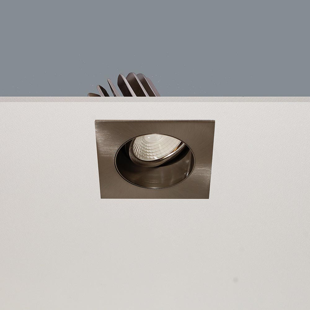 ArtDelight Venice 2808 – Richtbare inbouwspot LED IP44 8W 2700K – Vierkant – Kies kleur