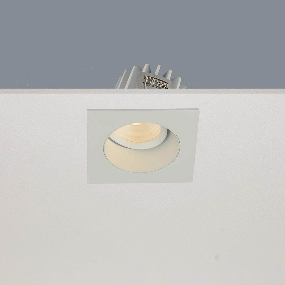ArtDelight Venice 2808 – Richtbare inbouwspot LED IP44 8W 2700K – Vierkant – Kies kleur