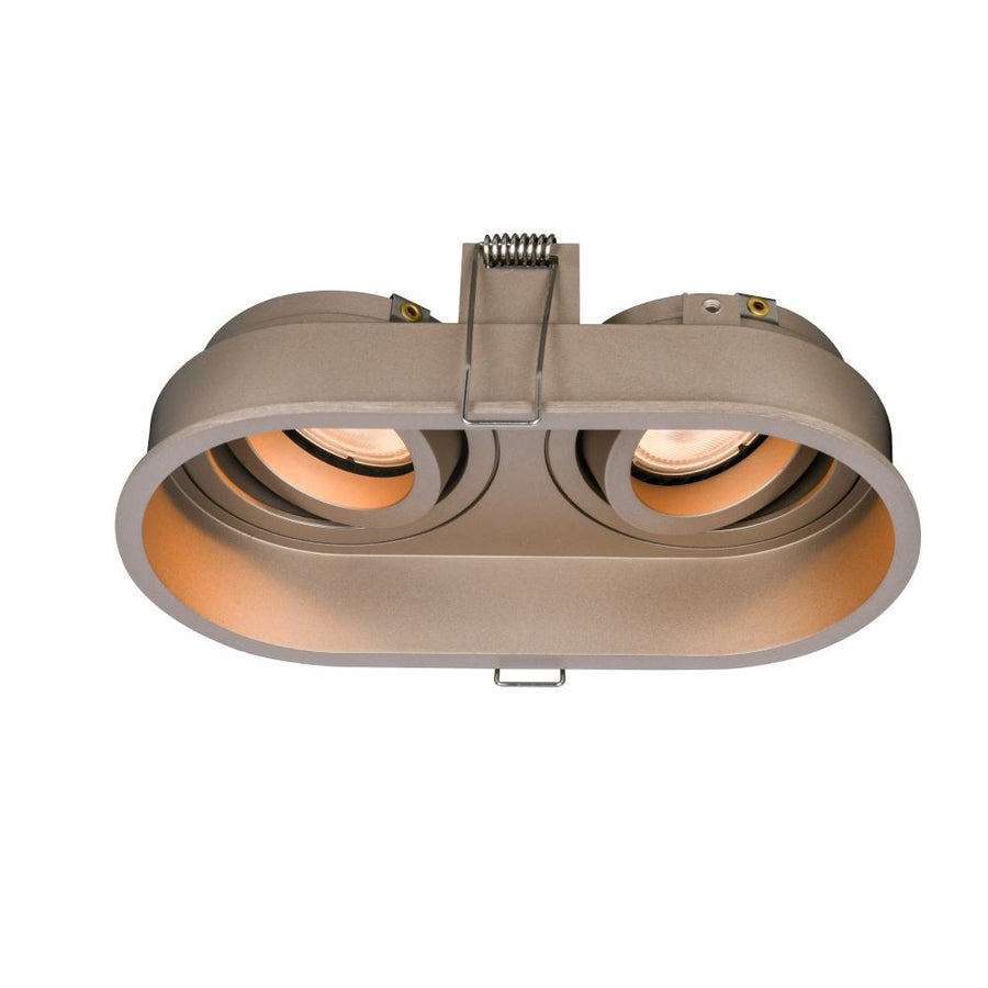 ArtDelight Rex – GU10 inbouwspot 2-lichts – Kies kleur Champagne