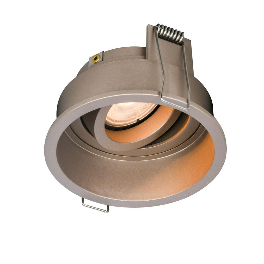 ArtDelight Rex – ronde GU10 inbouwspot 1-lichts – Kies kleur Champagne