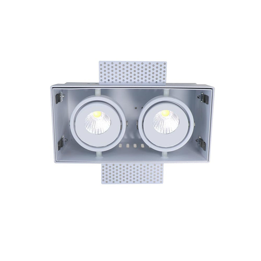 Artdelight Trofa - Inbouwspot - Dimbaar - 2-lichts - GU10 - Trimless - Modern – Kies kleur