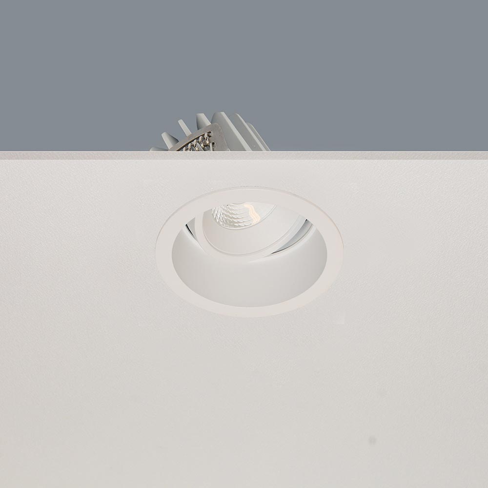 Artdelight Ribs - Inbouwspot - LED Dimbaar - IP44 Binnen/Badkamer - 10W 2700K - Rond - Design – Kies kleur