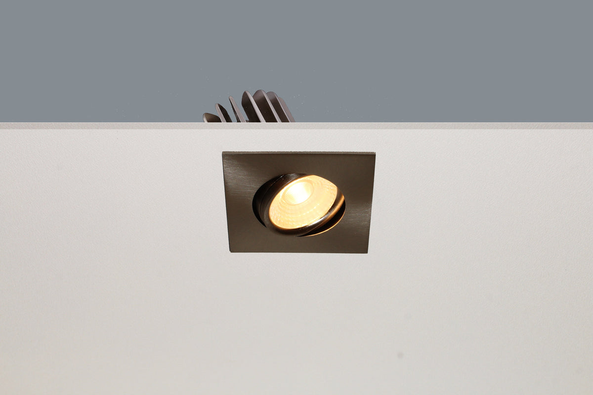 ArtDelight Venice 2608 – Richtbare inbouwspot LED IP44 8W 2700K – Vierkant – Kies kleur