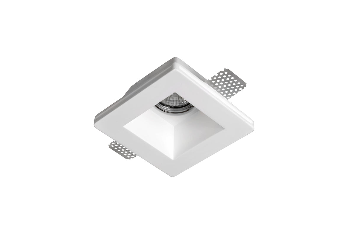 Artdelight Cygan - Trapverlichting/Wandlamp inbouw - Dimbaar - GU10 - Gips - Modern - Wit