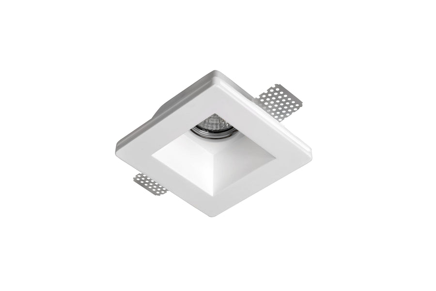 Artdelight Cygan - Trapverlichting/Wandlamp inbouw - Dimbaar - GU10 - Gips - Modern - Wit