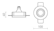 Inbouwspot Daytona Zwart – LED Spot met Anti-Verblinding Design