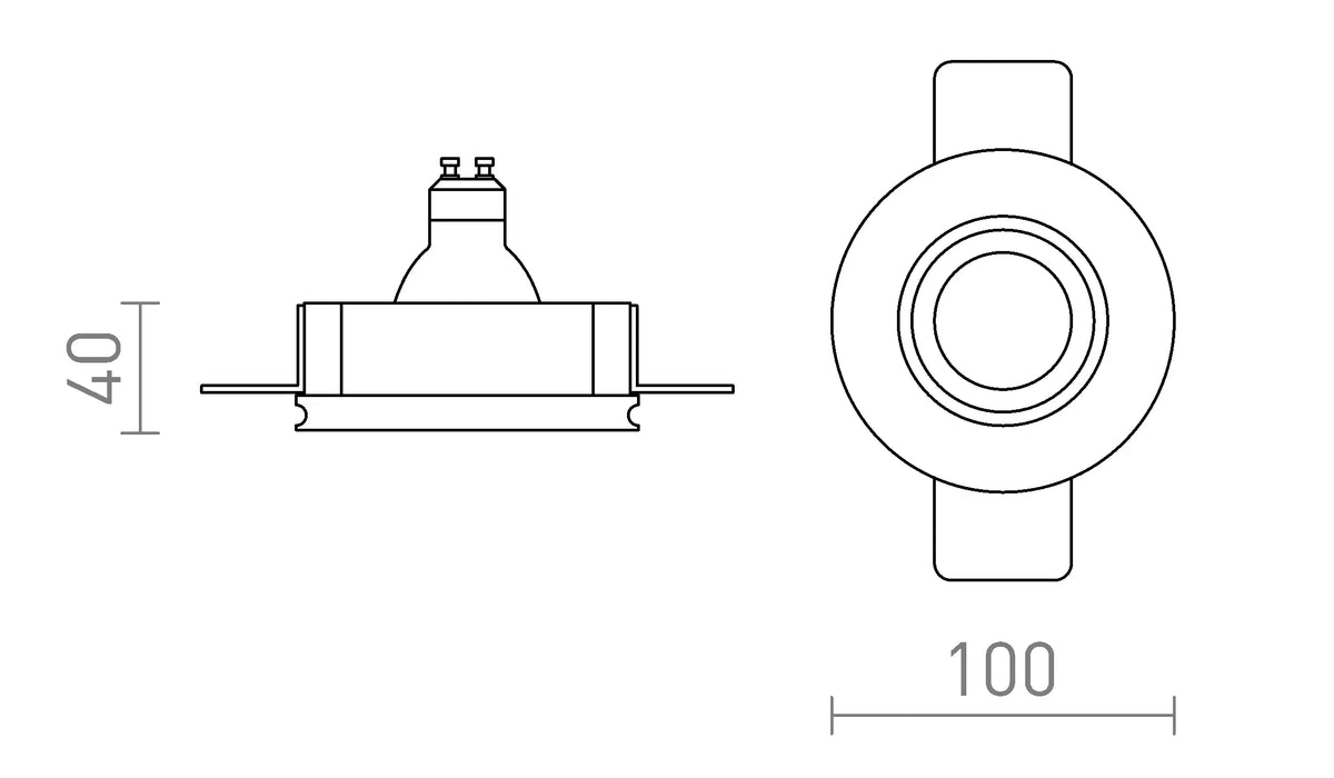 Inbouwspot Daytona Zwart – LED Spot met Anti-Verblinding Design