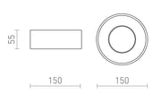 Fram plafondlamp – minimalistische LED plafondverlichting met moderne uitstraling