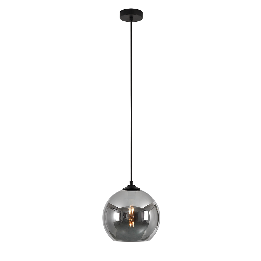Artdelight Marino - Hanglamp - Dimbaar - Ø25cm - E27 - Modern - Titan glas