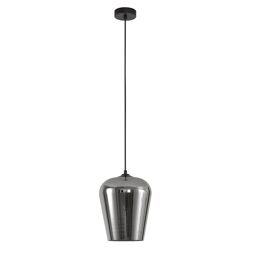 Artdelight Tombo - Hanglamp - Dimbaar - Ø23cm - E27 - Modern - Titan glas