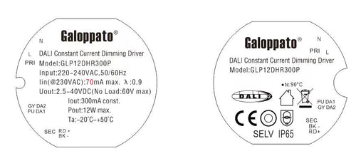 Artdelight GLP12DHR300P - Driver - Dali Dimbaar - IP65 Binnen/Badkamer/Buiten - 0,75-12W - Pro