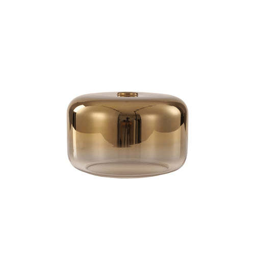 Artdelight Casino - Los glas voor hanglamp - Ø28 cm - Goud/helder