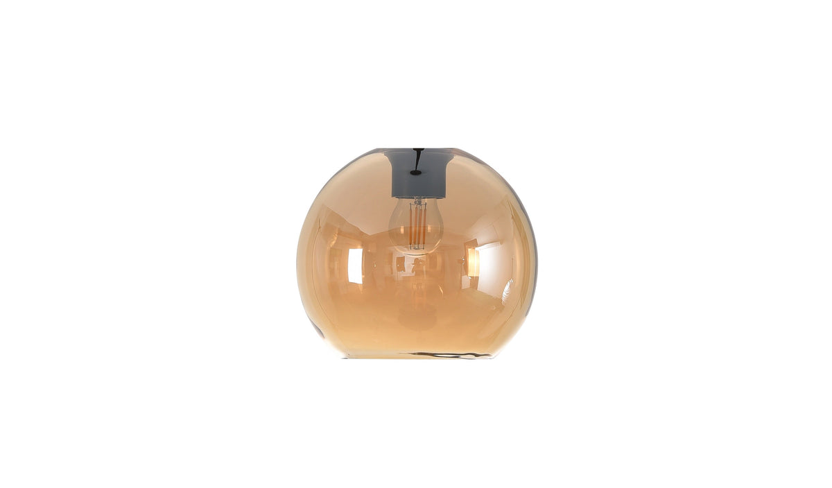 Artdelight Marino - Los glas voor hanglamp - Ø20 cm - Amber