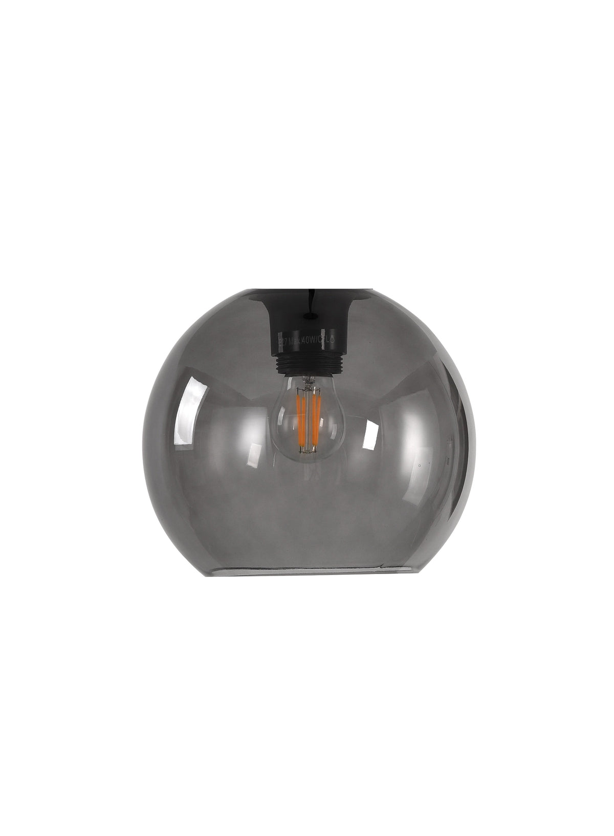Artdelight Marino - Los glas voor plafondlamp - Ø20 cm - Grijs