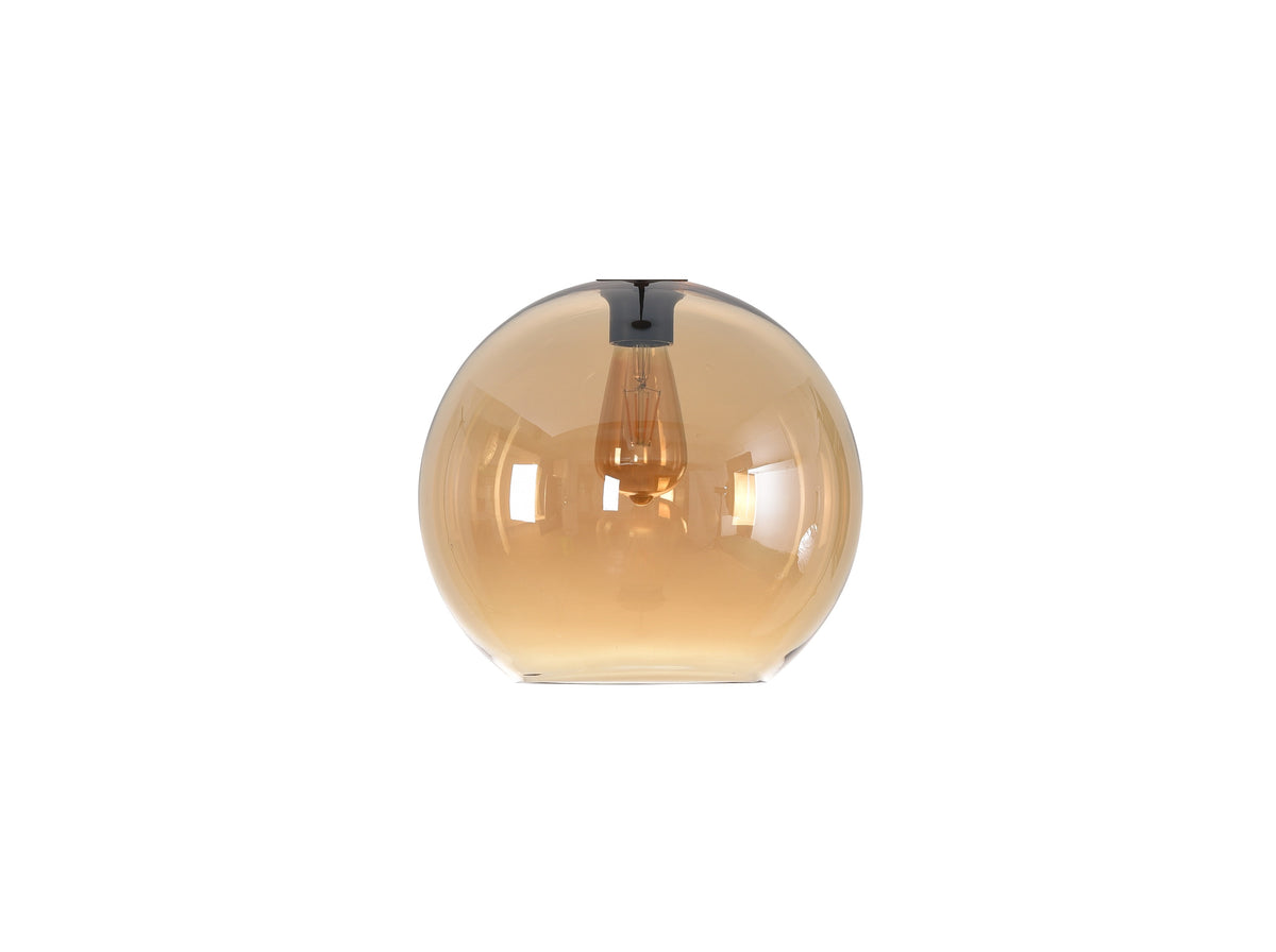 Artdelight Marino - Los glas voor plafondlamp - Ø30 cm - Amber