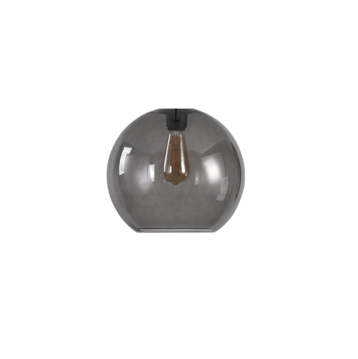 Artdelight Marino - Los glas voor plafondlamp - Ø30 cm - Grijs
