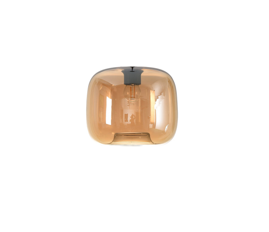 ArtDelight Preston – los glas plafondlamp Ø24 cm – Kies kleur Amber