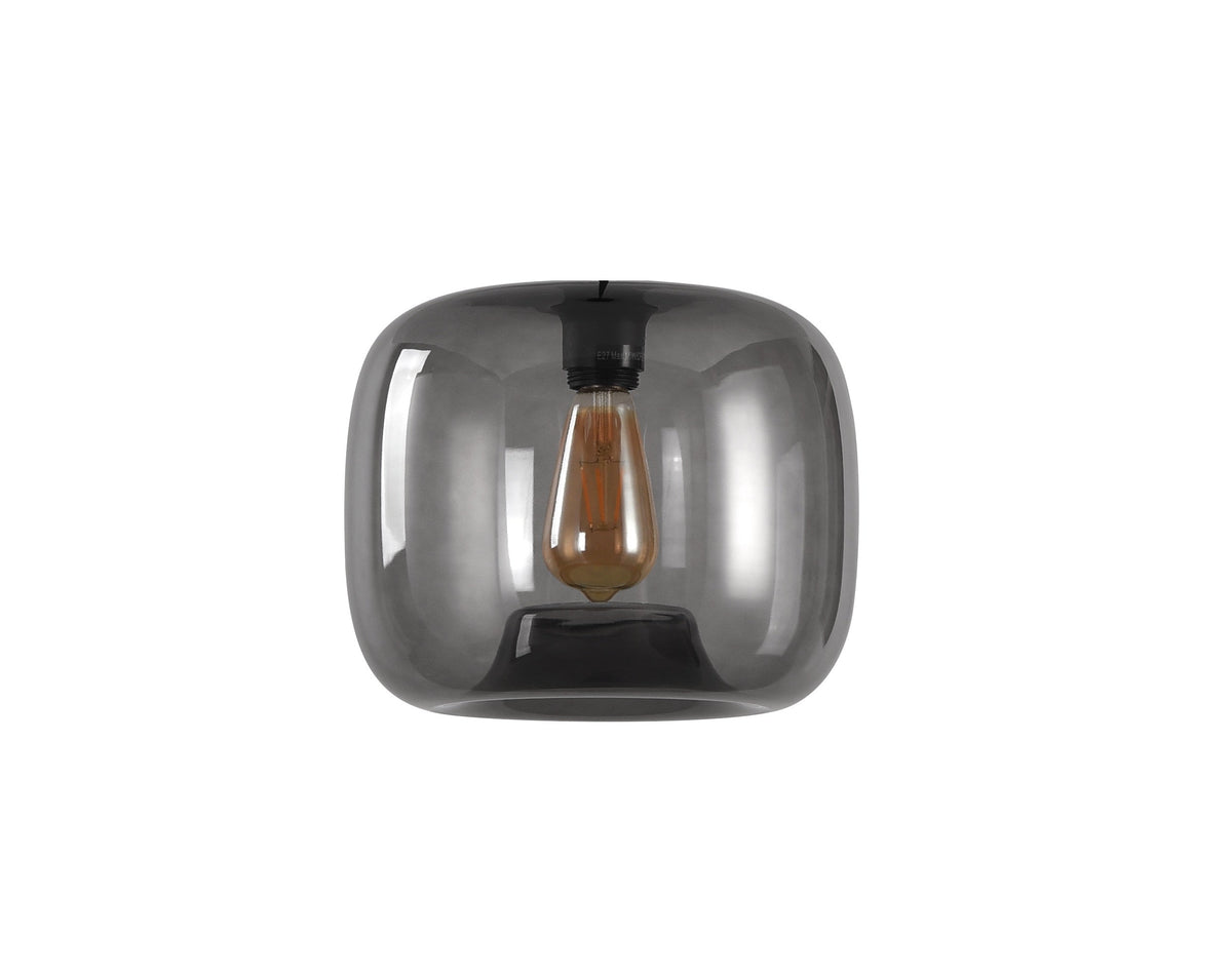 ArtDelight Preston – los glas hanglamp Ø28 cm – Kies kleur Grijs