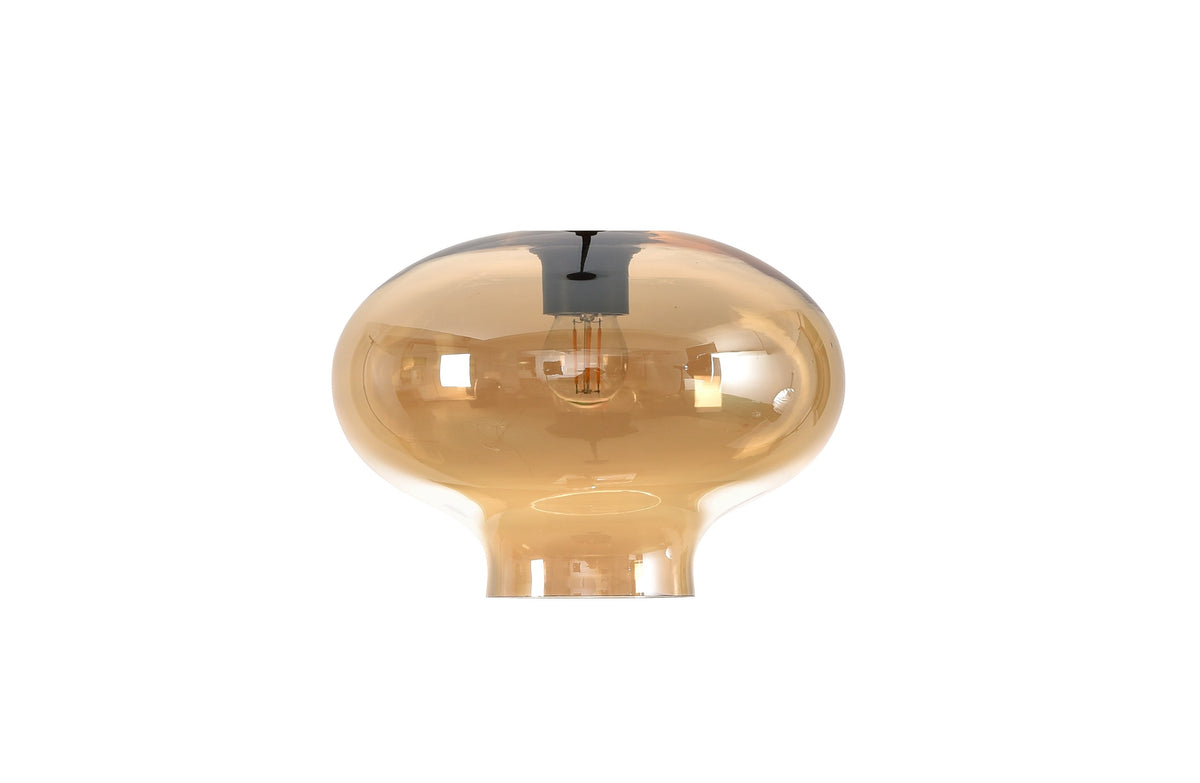 Artdelight Toronto - Los glas voor hanglamp - Ø26,5 cm - Amber