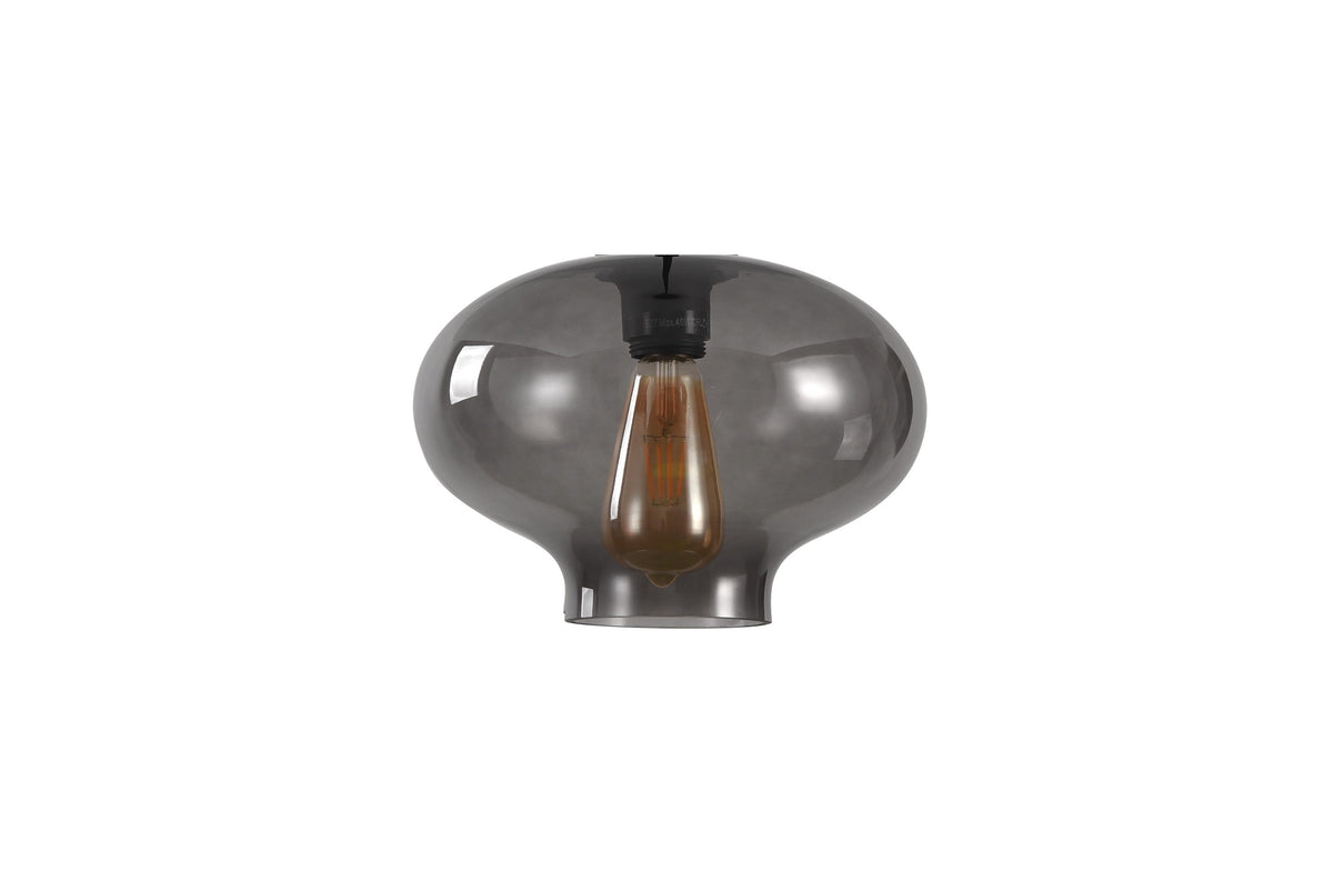 Artdelight Toronto - Los glas voor hanglamp - Ø26,5 cm - Grijs