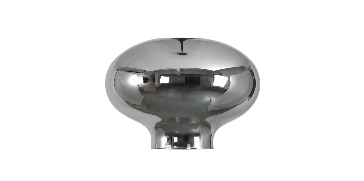 Artdelight Toronto - Los glas voor plafondlamp - Ø26,5 cm - Titan