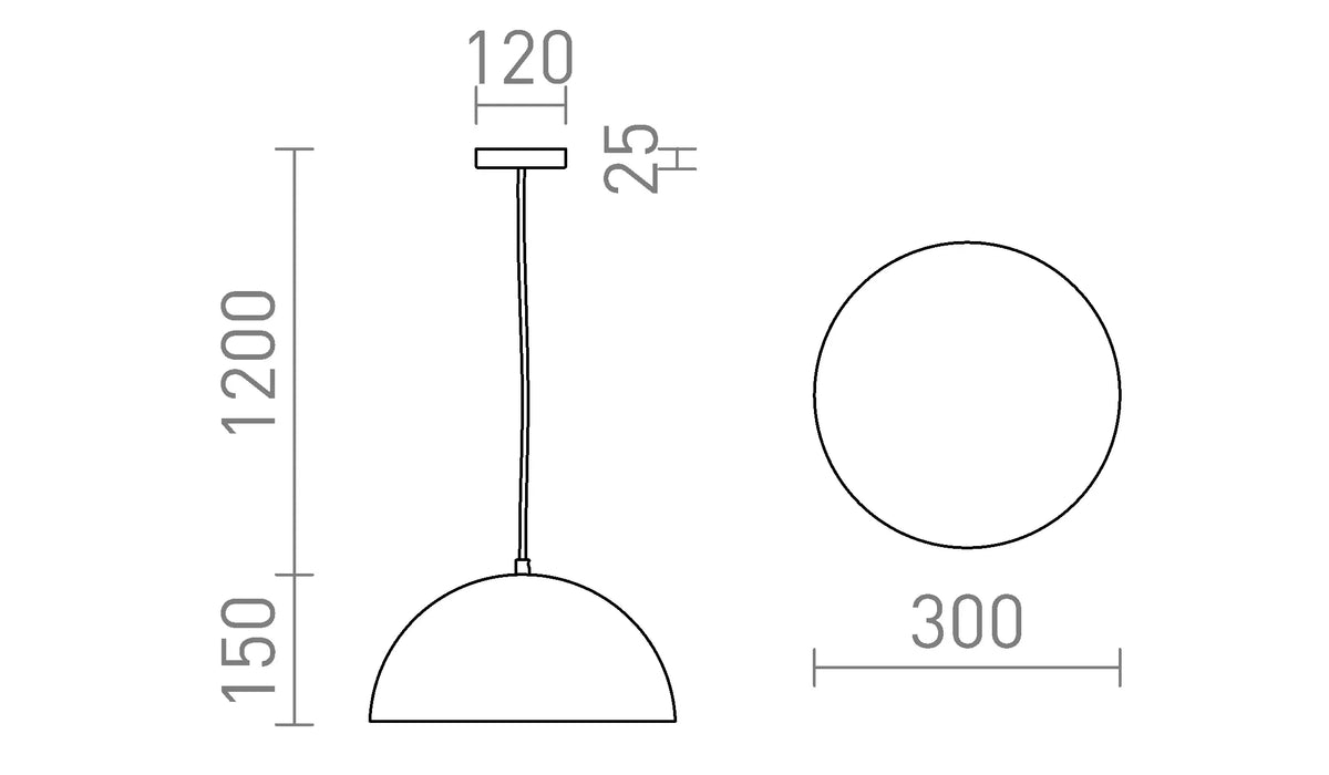 Gladys 30 hanglamp wit/goudgeel