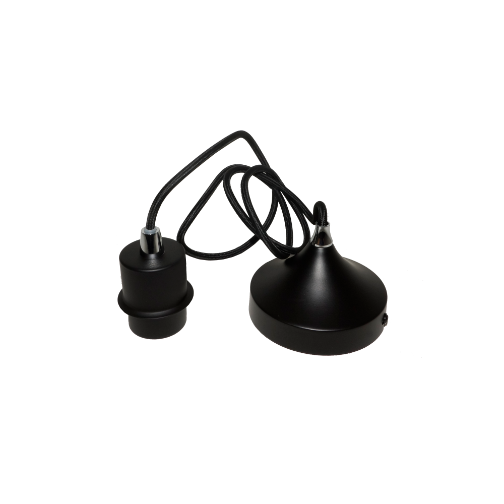 Artdelight Iron - Hanglamp - Dimbaar - L1,2m - E27 - Modern - Zwart